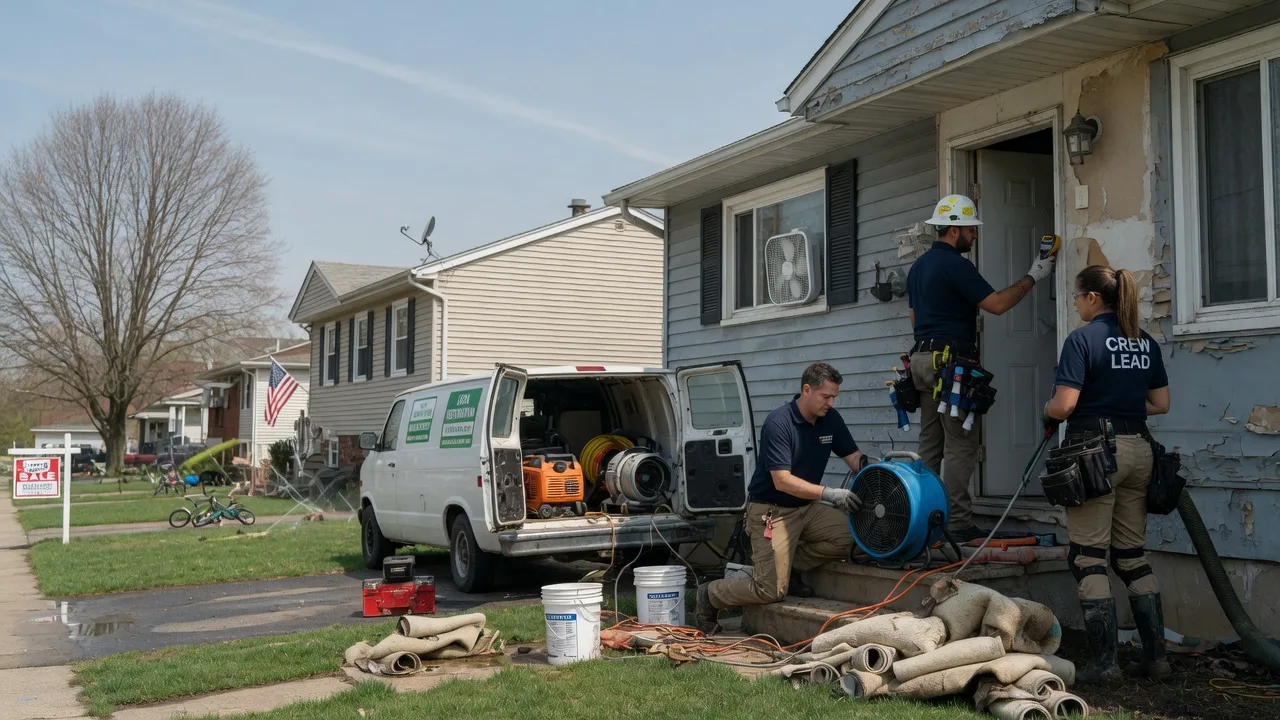Flood Cleanup in Peoria Heights, IL near me