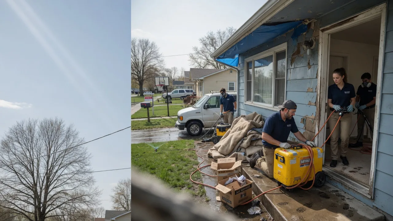 Basement Flood Cleanup in Peoria Heights, IL near me